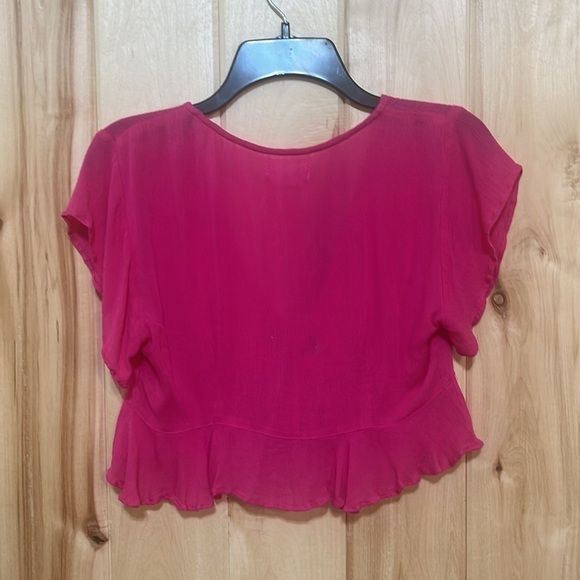 Lovers + Friends Hot Pink Crop Top‎ Size XXS - Picture 3 of 5